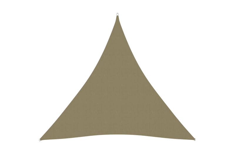 Solseil oxfordstoff trekantet 6x6x6 m beige - Beige - Hagemøbler - Solbeskyttelse - Solseil