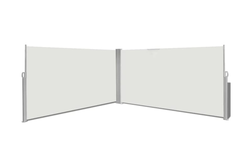 Uttrekkbar sidemarkise 160x600 cm kremhvit - Oppbevaring - Skap - Vitrineskap