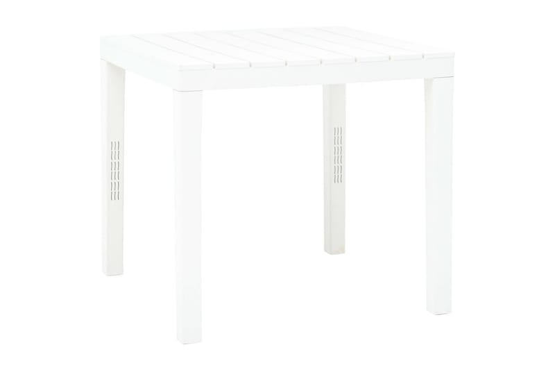 Hagebord med 2 benker plast hvit - Hvit - Hagemøbler - Utegruppe - Cafégrupper