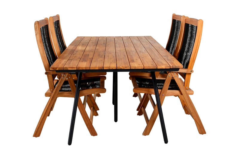 Chasti Spisebord med 4 Penny Spisestoler - Hagemøbler - Utegruppe - Spisegrupper hage