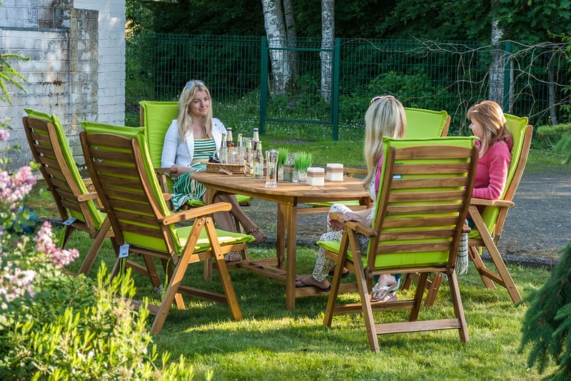 Hagegruppe FINLAY bord og 6 stoler - Hagemøbler - Utegruppe - Spisegrupper hage