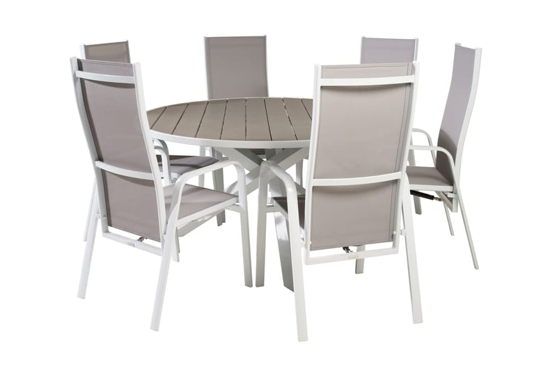 Parma Spisegruppe + 6 Copacabana Karmstoler - Venture Home - Møbler - Bord - Spisegrupper