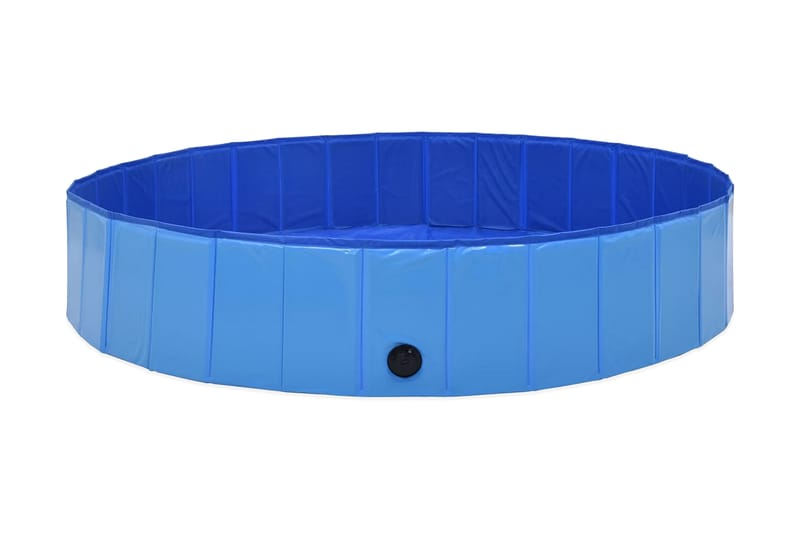 Sammenleggbart hundebasseng blå 160x30 cm PVC - Hagemøbler - Utegruppe - Spisegrupper hage
