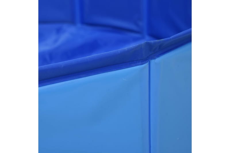 Sammenleggbart hundebasseng blå 160x30 cm PVC - Hagemøbler - Utegruppe - Spisegrupper hage