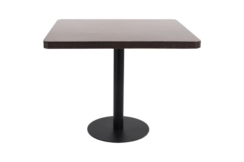 Bistrobord mørkebrun 80x80 cm MDF - Brun - Hagemøbler - Hagebord - Cafébord