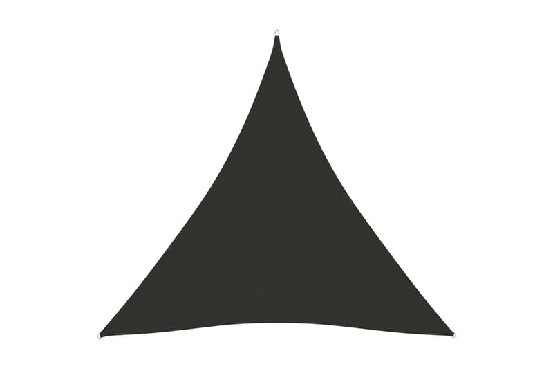 Solseil oxfordstoff trekantet 4x4x4 m antrasitt - Antrasittgrå - Hagemøbler - Solbeskyttelse - Solseil