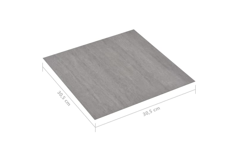 Selvklebende gulvplanker 20 stk PVC 1,86 m² grå streker - Grå - Hus & oppussing - Bygg - Gulv, vegg & tak - Gulv - Laminatgulv