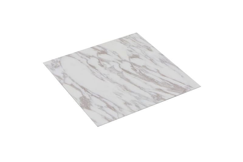 Selvklebende gulvplanker 20 stk PVC 1,86 m² hvit marmor - Hvit - Hus & oppussing - Bygg - Gulv, vegg & tak - Gulv - Laminatgulv