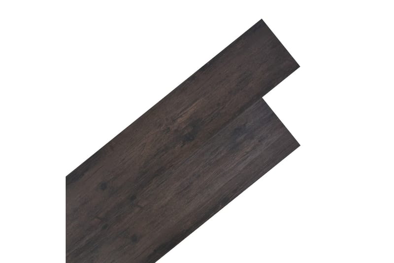 PVC gulvplanker 4,46 m² 3 mm mørkebrun - Hus & oppussing - Bygg - Gulv, vegg & tak - Gulv - Vinylgulv & plastgulv