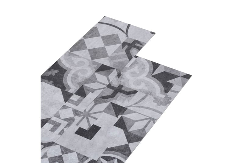 PVC gulvplanker 4,46 m² 3 mm selvklebende grått mønster - Hus & oppussing - Bygg - Gulv, vegg & tak - Gulv - Vinylgulv & plastgulv