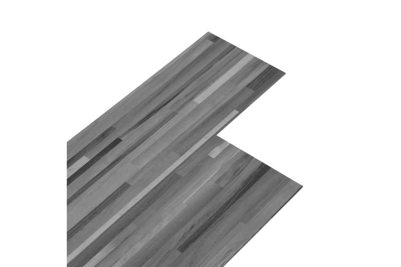 PVC gulvplanker 4,46 m² 3 mm stripet grå - Hus & oppussing - Bygg - Gulv, vegg & tak - Gulv - Vinylgulv & plastgulv