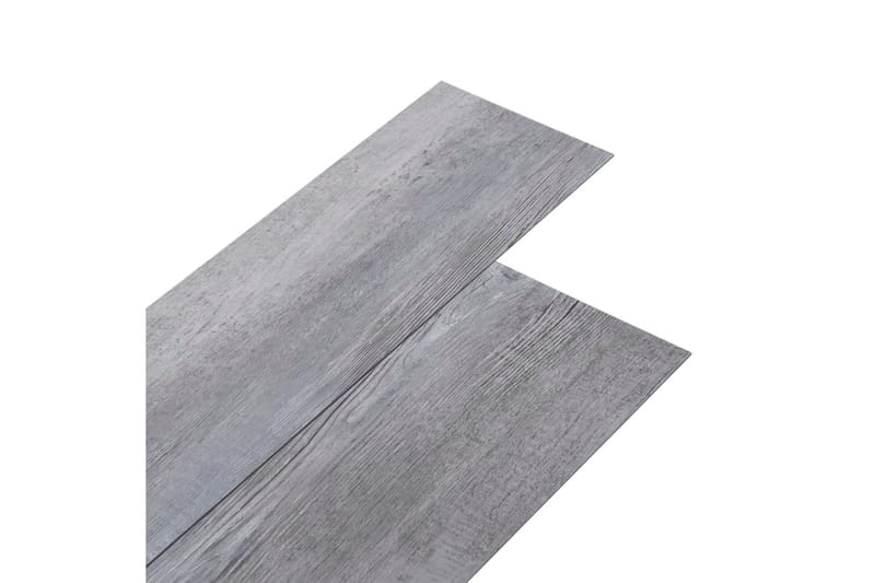 PVC-gulvplanker 5,02 m² 2 mm selvklebende matt tre grå - Hagemøbler - Balkong - Balkonggulv - Treheller & trefliser balkong