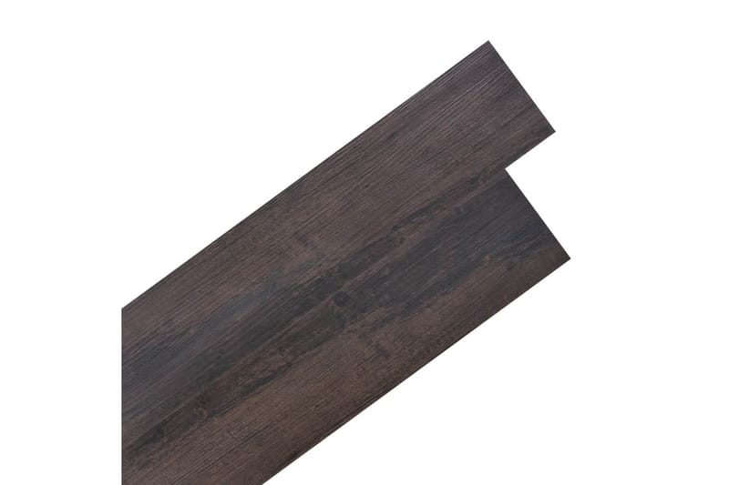 Selvklebende gulvplanker PVC 5,02 m² 2 mm mørkebrun - Hus & oppussing - Bygg - Gulv, vegg & tak - Gulv - Vinylgulv & plastgulv