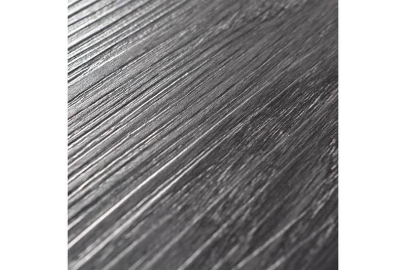 Selvklebende PVC gulvplanker 5,02 m² 2 mm svart og hvit - Hus & oppussing - Bygg - Gulv, vegg & tak - Gulv - Vinylgulv & plastgulv