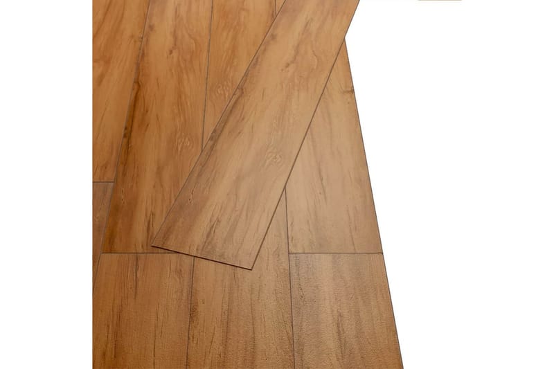 Selvklebende gulvplanker PVC 5,02 m² 2 mm alm natur - Hus & oppussing - Bygg - Gummi & plast - Selvheftende plast