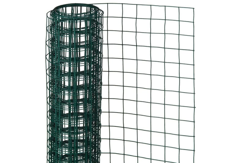 Nature Gjerdenetting firkantet 0,5x5m 13mm plastbelagt stål - Grønn - Hus & oppussing - Bygg - Støping & husgrunn - Armering - Ståltråd & metalltråd