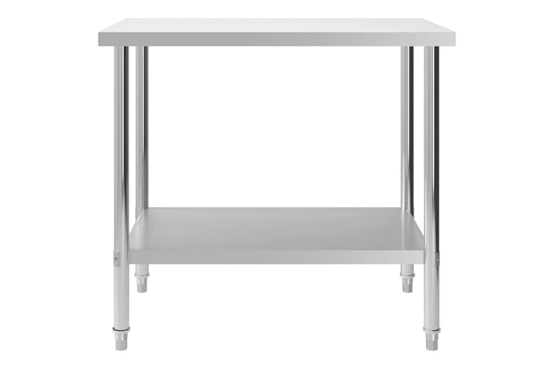 Arbeidsbord for kjøkken 100x60x85 cm rustfritt stål