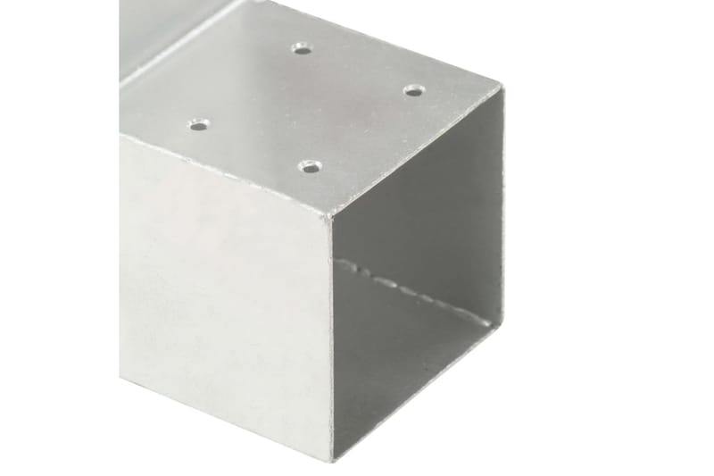 Stolpesko 4 stk L-form galvanisert metall 71x71 mm - Hus & oppussing - Innsynsbeskyttelse & innhegning - Gjerde - Gjerdestolpe
