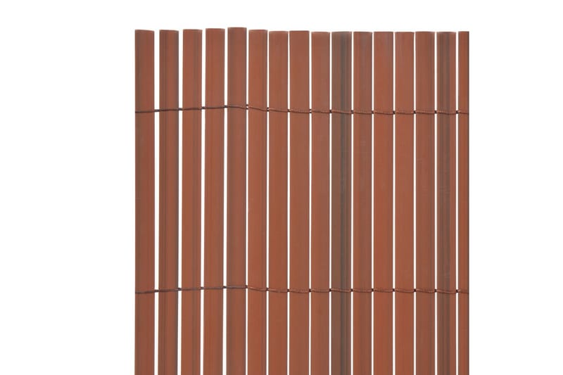 Dobbelsidet hagegjerde PVC 90x300 cm brun - Hus & oppussing - Innsynsbeskyttelse & innhegning - Gjerde - Plastgjerde