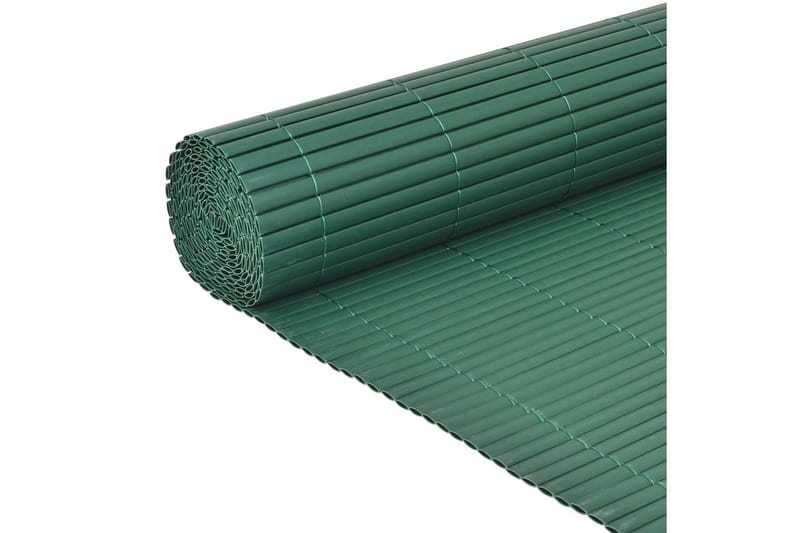 Dobbelsidet hagegjerde PVC 90x500 cm grønn - Hus & oppussing - Innsynsbeskyttelse & innhegning - Gjerde - Plastgjerde