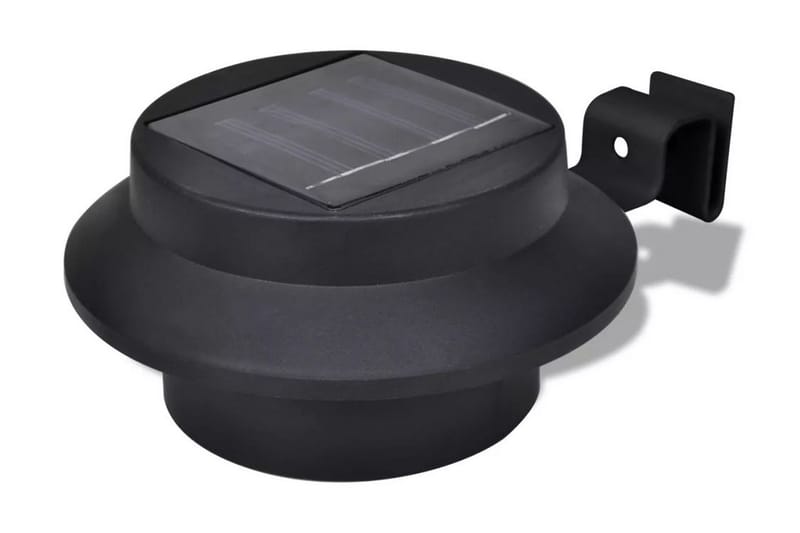 Utendørs solcellelampesett 6 stk svart - Svart - Belysning - Innendørsbelysning & Lamper - Vegglampe