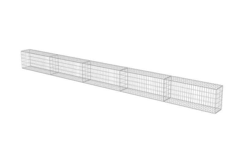 Gabion med topp- og bunndekke galvanisert stål 600x30x50 cm - Hus & oppussing - Innsynsbeskyttelse & innhegning - Mur - Gabion