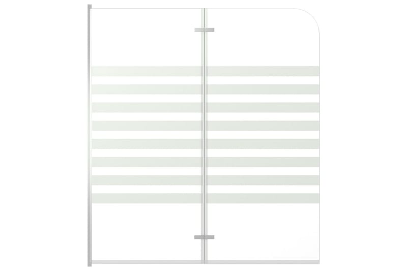 Badekarvegg 120x140 cm herdet glass stripet - Hus & oppussing - Kjøkken & bad - Baderom - Badekar - Badekar med dusjvegg