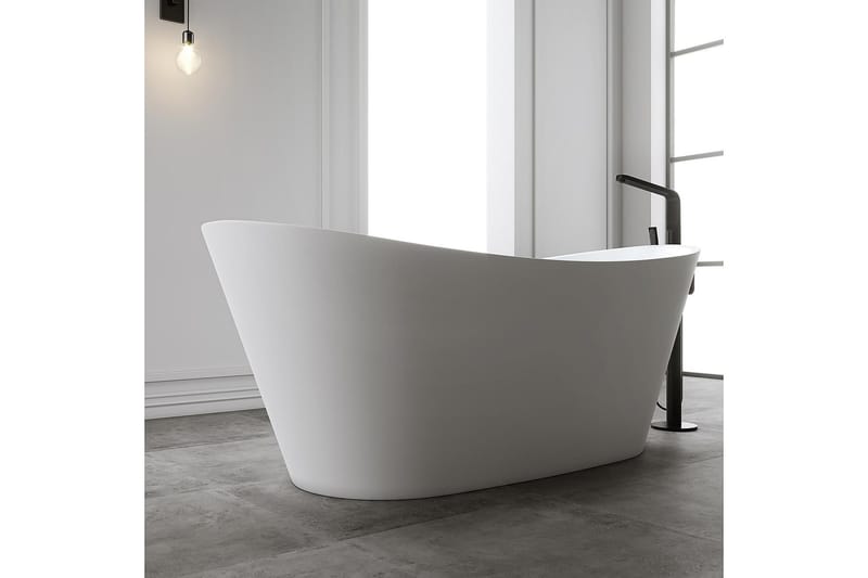 Bathlife Relax Badekar Frittstående 170 cm - Matt Hvit - Hus & oppussing - Kjøkken & bad - Baderom - Badekar - Frittstående badekar