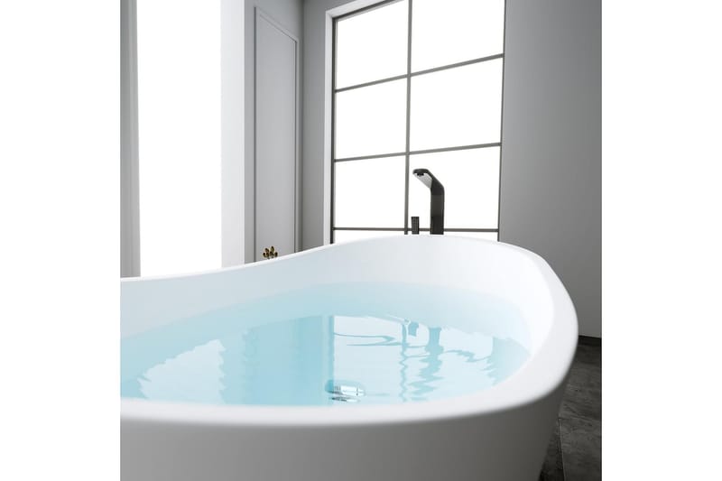 Bathlife Relax Badekar Frittstående 170 cm - Matt Hvit - Hus & oppussing - Kjøkken & bad - Baderom - Badekar - Frittstående badekar