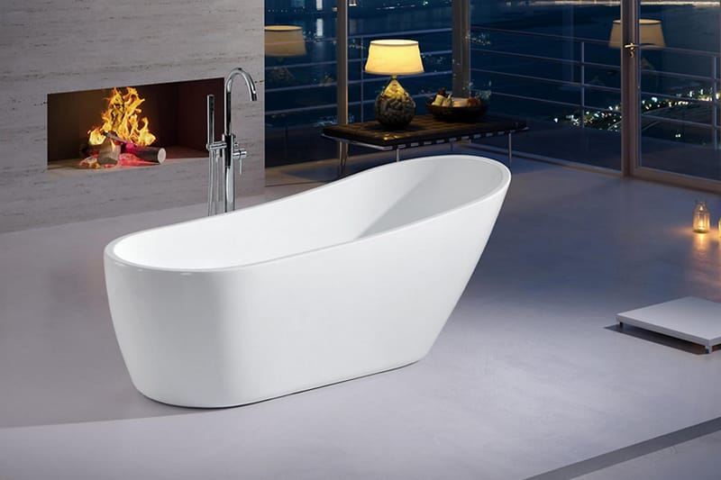 Ideal Design Badekar - Hvit - Hus & oppussing - Kjøkken & bad - Baderom - Badekar - Frittstående badekar