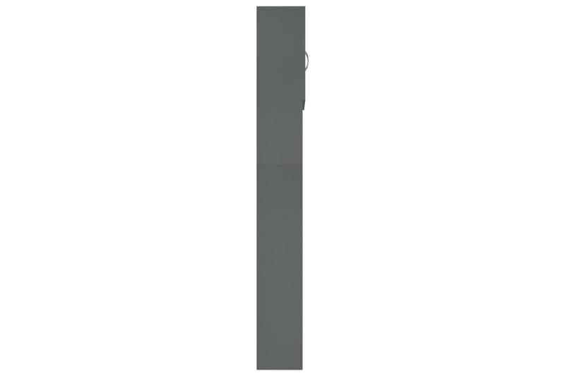 Vaskemaskinskap grå 64x25,5x190 cm sponplate - Grå - Hus & oppussing - Kjøkken & bad - Baderom - Baderomsmøbler - Baderomsskap