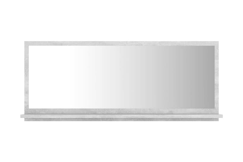 Baderomsspeil betonggrå 90x10,5x37 cm sponplate - Grå - Hus & oppussing - Kjøkken & bad - Baderom - Baderomsmøbler & baderomsinnredning - Baderomsspeil