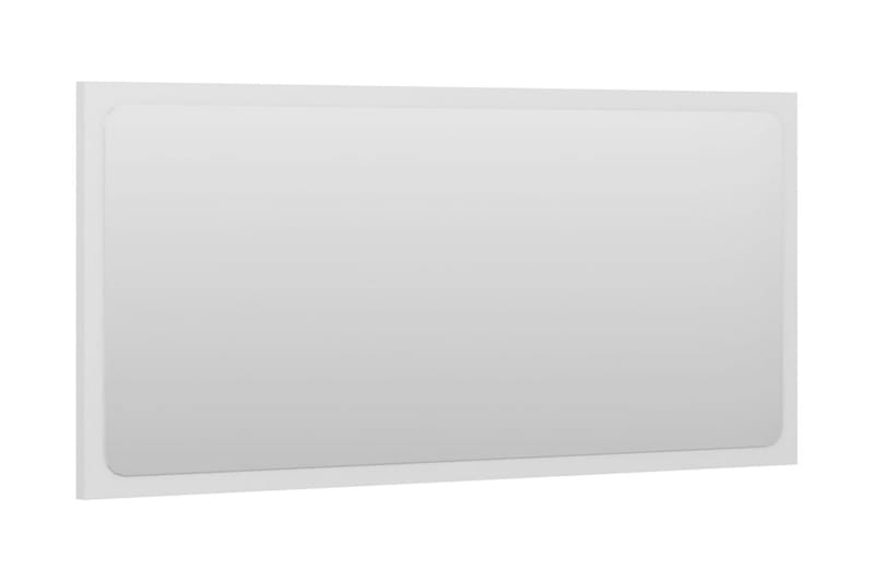 Baderomsspeil høyglans hvit 80x1,5x37 cm sponplate - Hvit - Hus & oppussing - Kjøkken & bad - Baderom - Baderomsmøbler - Baderomsspeil