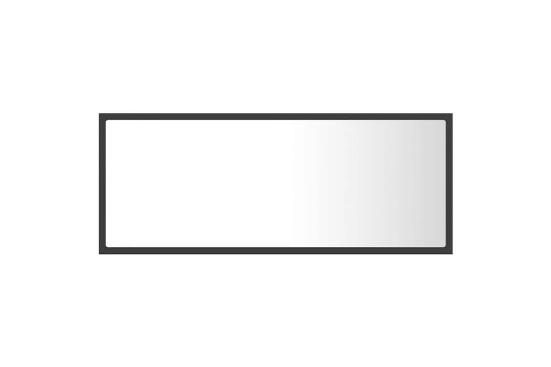 Baderomsspeil LED 100x8,5x37 cm sponplate grå - Grå - Hus & oppussing - Kjøkken & bad - Baderom - Baderomsmøbler & baderomsinnredning - Baderomsspeil