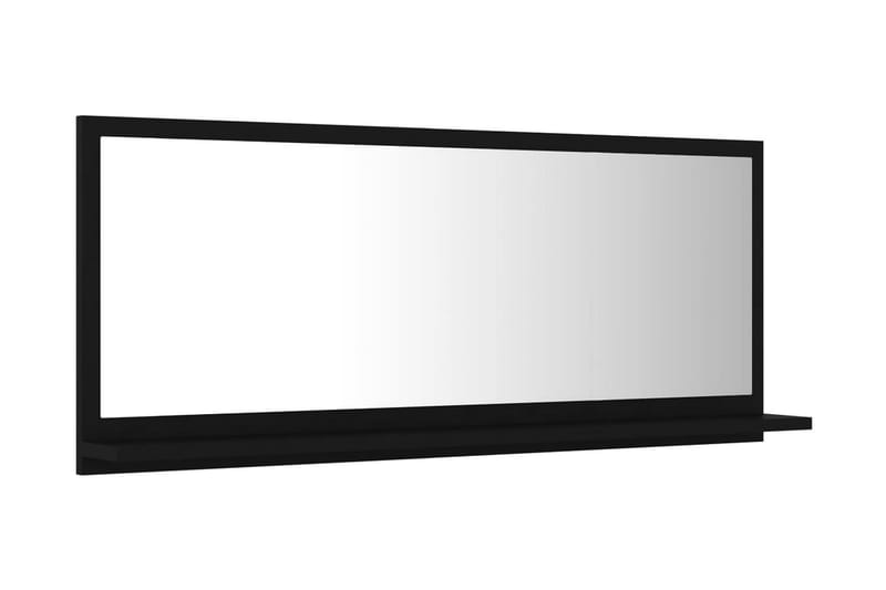 Baderomsspeil svart 90x10,5x37 cm sponplate - Svart - Hus & oppussing - Kjøkken & bad - Baderom - Baderomsmøbler - Baderomsspeil