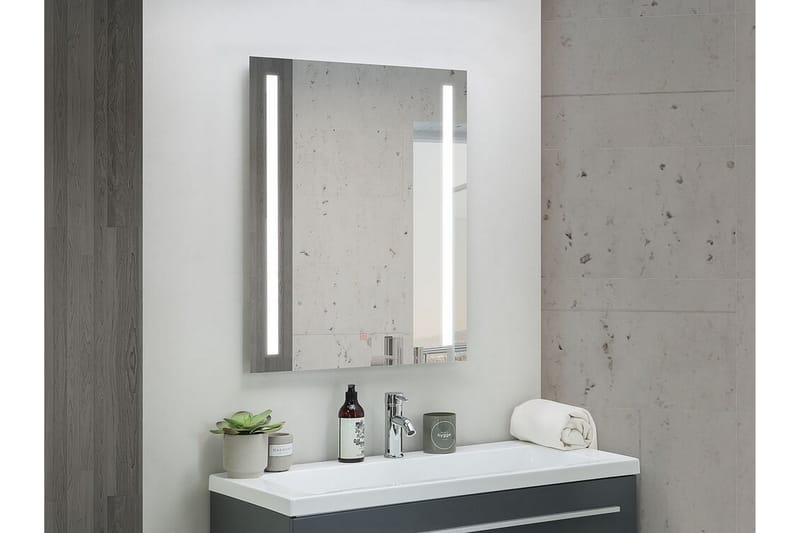 Kilmurray Speil LED 60x80 cm - Sølv - Møbler - Bord - Spisebord & kjøkkenbord