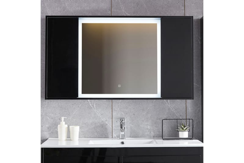Speil med doble sideskap og innebygd Belysning 13x68 cm Svar - Lyfco - Hus & oppussing - Kjøkken & bad - Baderom - Baderomsmøbler & baderomsinnredning - Baderomsspeil