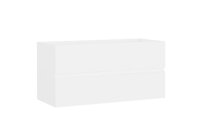Baderomsmøbelsett hvit sponplate - Hvit - Hus & oppussing - Kjøkken & bad - Baderom - Baderomsmøbler - Komplette møbelpakker