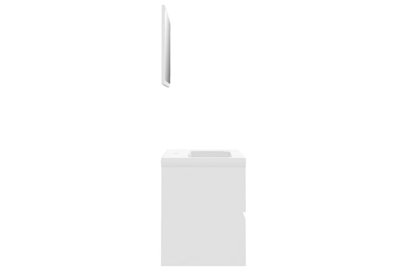 Baderomsmøbelsett hvit sponplate - Hvit - Hus & oppussing - Kjøkken & bad - Baderom - Baderomsmøbler - Komplette møbelpakker