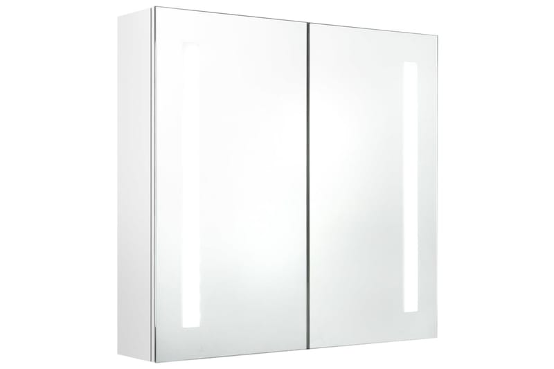 LED-speilskap til bad blank hvit 62x14x60 cm - Hus & oppussing - Kjøkken & bad - Baderom - Baderomsmøbler - Speilskap
