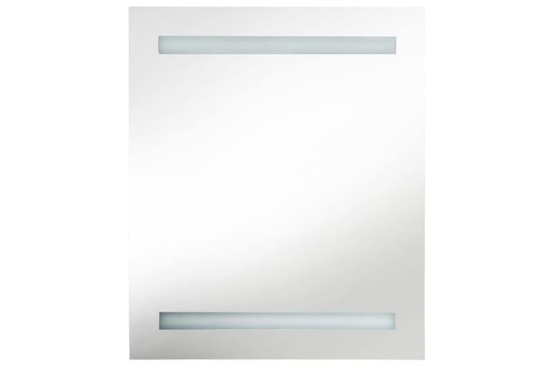 LED-speilskap til bad grå 50x14x60 cm - Grå - Hus & oppussing - Kjøkken & bad - Baderom - Baderomsmøbler - Speilskap