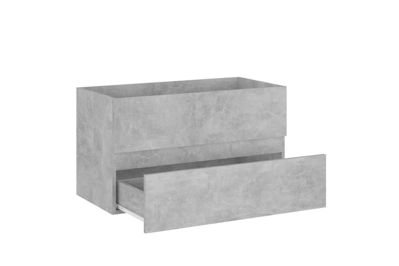 Baderomsmøbler 2 stk betonggrå sponplate - Grå - Hus & oppussing - Kjøkken & bad - Baderom - Baderomsmøbler - Veggskap & høyskap