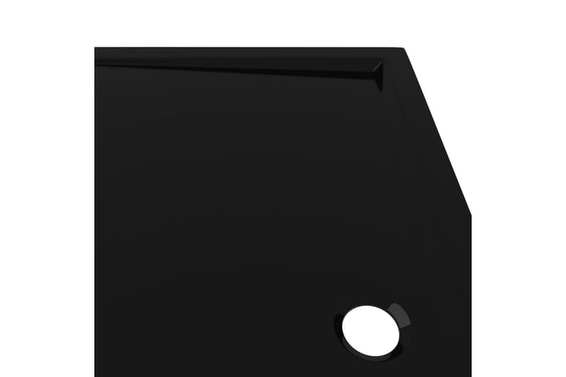 Rektangulært dusjbrett ABS svart 70x120 cm - Svart - Hus & oppussing - Kjøkken & bad - Baderom - Baderomstilbehør - Øvrig