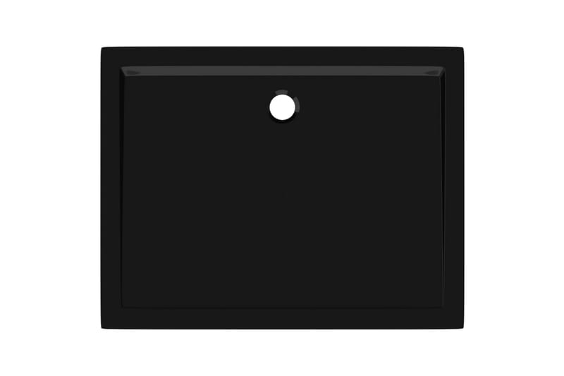Rektangulært dusjbrett ABS svart 70x90 cm - Svart - Hus & oppussing - Kjøkken & bad - Baderom - Baderomstilbehør - Øvrig