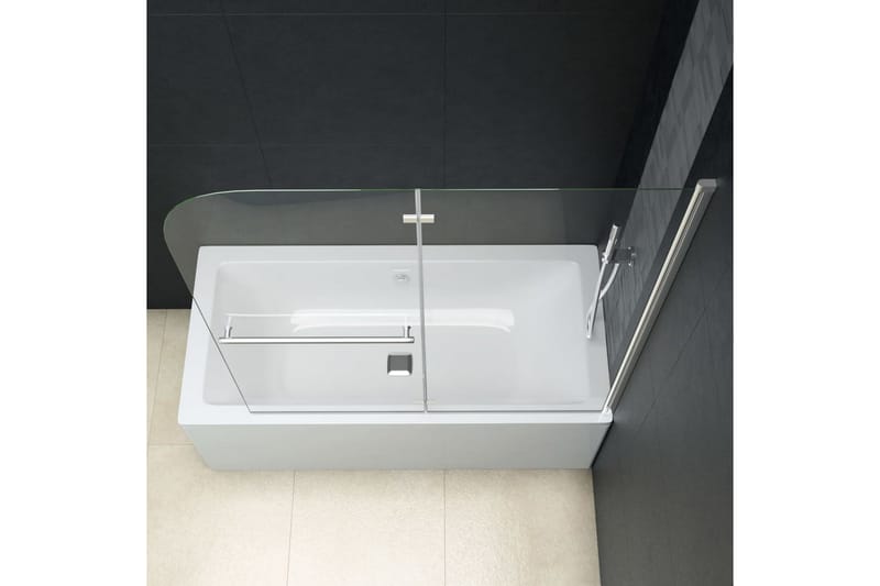 Leddet dusjdør med 2 paneler ESG 120x140 cm - Hus & oppussing - Kjøkken & bad - Baderom - Dusjer - Dusjvegger