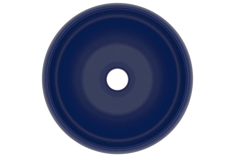 Luksuriøs servant rund matt mørkeblå 40x15 cm keramisk - Hus & oppussing - Kjøkken & bad - Baderom - Servant og håndvask - Enkel vask