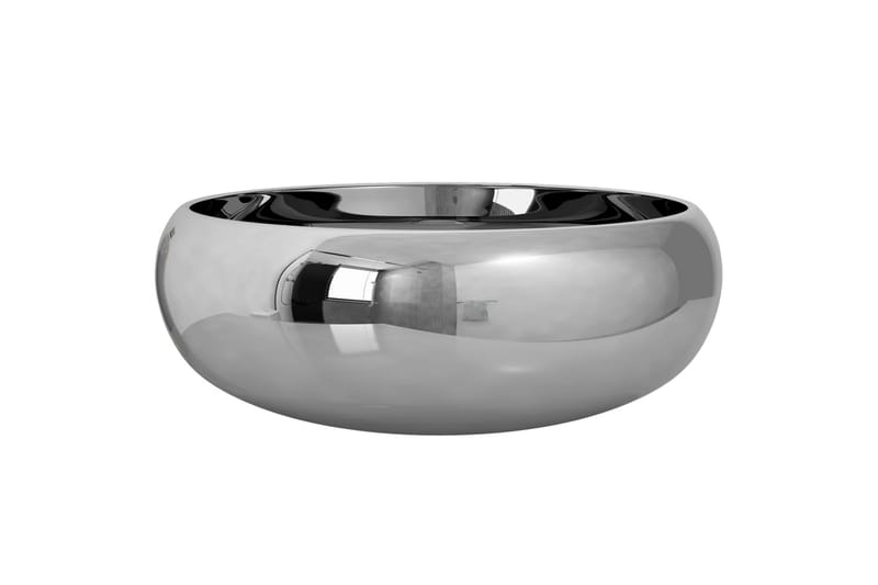 Vask 40x15 cm keramikk sølv - Hus & oppussing - Kjøkken & bad - Baderom - Servant og håndvask - Enkel vask