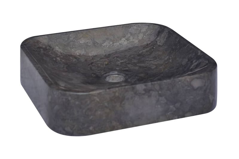 Vask 40x40x10 cm marmor svart - Svart - Hus & oppussing - Kjøkken & bad - Baderom - Servant og håndvask - Enkel vask