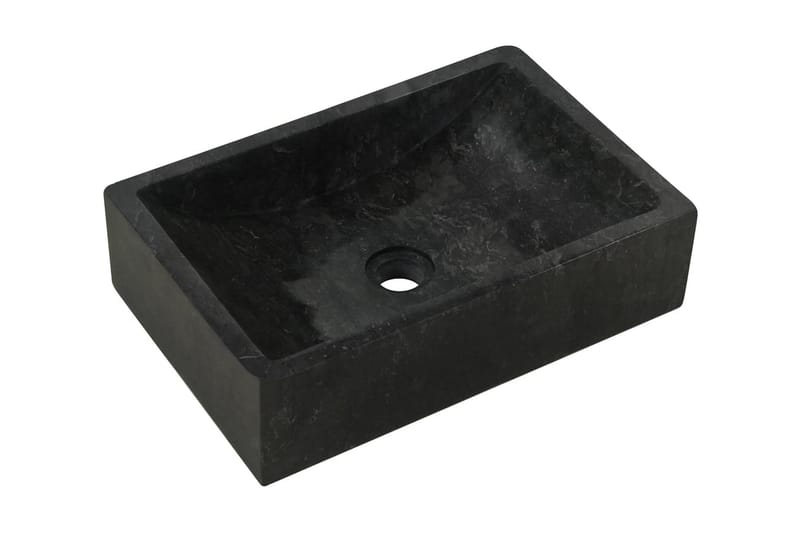 Vask 45x30x12 cm marmor svart - Hus & oppussing - Kjøkken & bad - Baderom - Servant og håndvask - Enkel vask