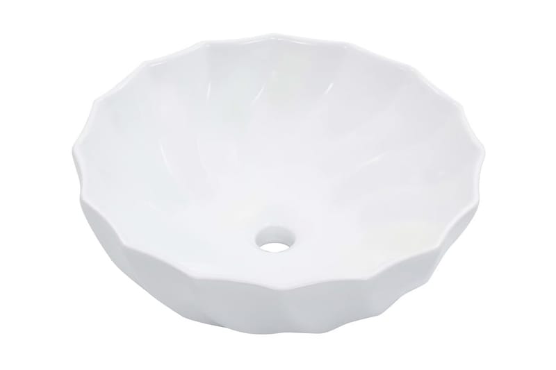 Vask 46x17 cm keramikk hvit - Hus & oppussing - Kjøkken & bad - Baderom - Servant og håndvask - Enkel vask